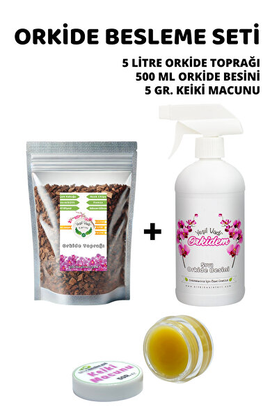 YEŞİLVADİ ORKİDE BESLEME SETİ ÇİÇEK AÇTIRAN BESİN-KALİTELİ TOPRAK-KEİKİ MACUNU