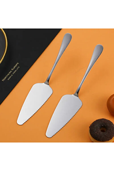 Choice 2 قطعة ملعقة كيك من الفولاذ المقاوم للصدأ - قطاعة بيتزا احترافية لتنعي...