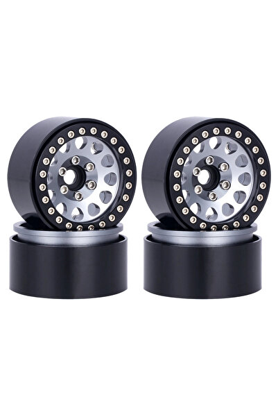 Choice Titanium 1.9" Aluminum Beadlock Wheels for 1/10 RC Crawler - Compatible with Axial SCX10, Wraith, TR
