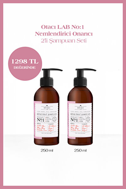Otacı Avantajlı 2 li Lab Terapi No:1 Parlaklık Verici Bitki Özlü Şampuan 250 Ml