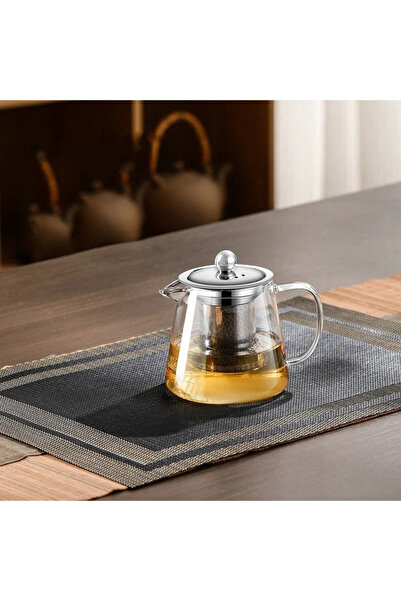 Choice 450ML 450ml-950ml Heat Resistant Glass Teapot with Stainless Steel Tea Strainer Infuser Flower Kettl