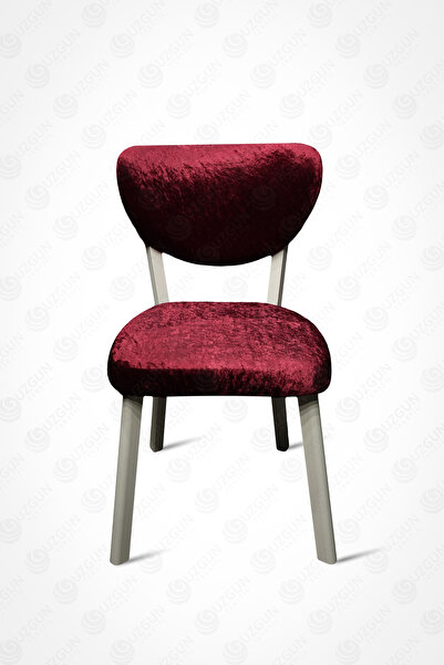 GUZGUN Bohem Elma Tarz Lüks Kadife Sandalye Kılıfı – Modern, Esnek, Yıkanabilir Sandalye Örtüsü l Bordo