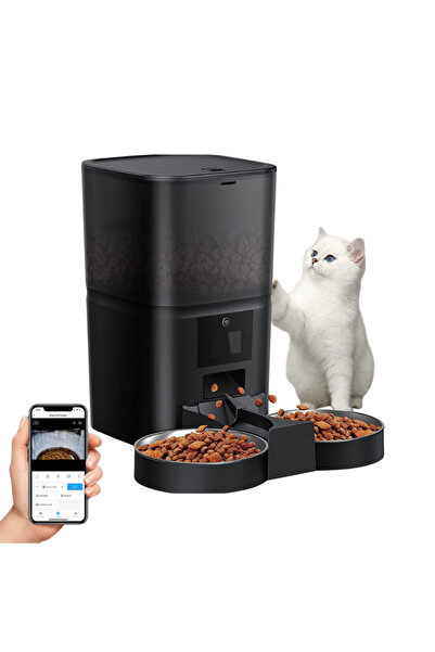 Valpa Smart Hrănitor Automat Dublu,ValpaSmart,Cameră Video,Aplicație Mobilă