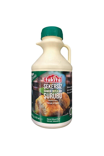 Takita Stevya Şeker Otu Diyabetik ve Prebiyotik Lifli Hamur Tatlıları Şurubu 750 g