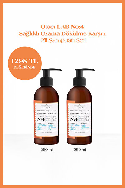 Otacı Avantajlı 2 li Lab Yeni Nesil Saç Terapisi Bitki Özlü Şampuan Terapi No:4