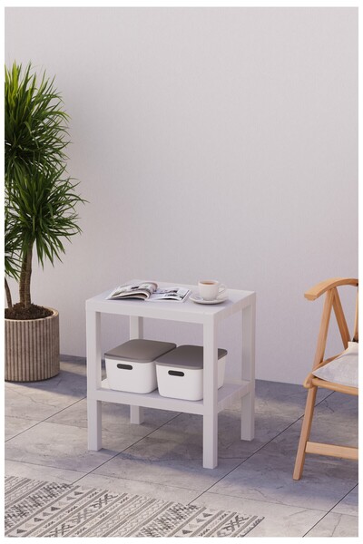 Online Home Market OMBEG 2 Katlı Modüler Raf – Çok Amaçlı Banyo Mutfak Balkon...