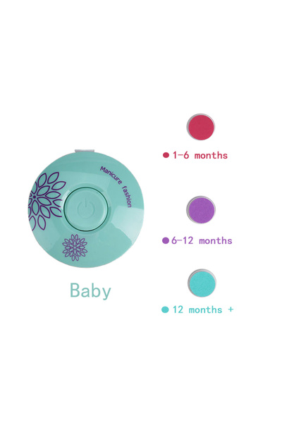 Choice ماكينة قص أظافر كهربائية للأطفال مزودة بثلاث رؤوس خضراء، أداة تلميع أظ...