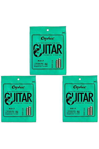 Choice3 RX17 X 3 مجموعات أوتار جيتار كهربائي Orphee RX15 17 19 مصنوعة من سبائ...