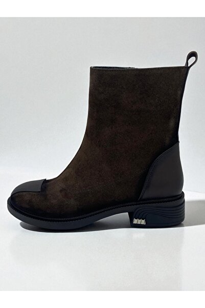 Stepka Shoes HUMAS HAKİKİ DERİ SÜET SICAK ASTARLI KADIN POSTAL BOT