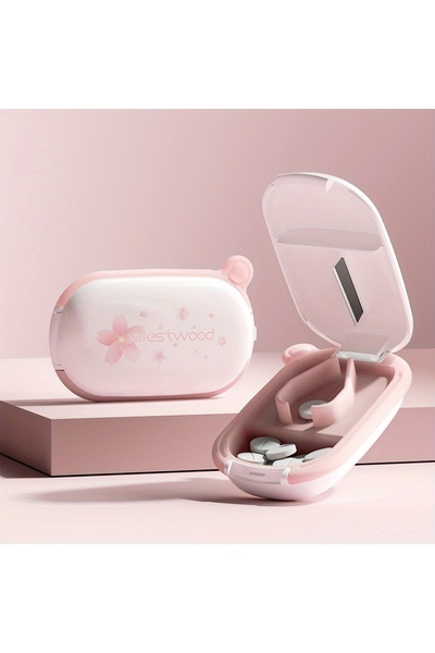 LSHOW قاطع حبوب صغير أبيض لتقسيم الحبوب الصغيرة والصغيرة، كسارة حبوب محمولة ل...