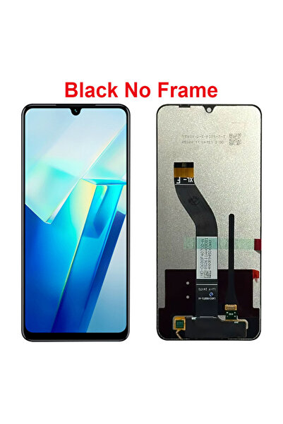 Choice شاشة LCD سوداء بدون إطار مقاس 6.88 بوصة لهاتف Redmi 14C مع لوحة لمس وم...