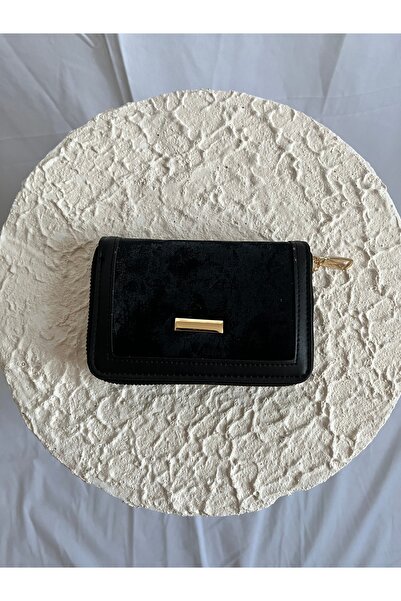 Swaggo collections Kadın Fermuarlı Süet Cüzdan