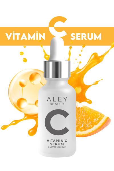Aley Beauty Leke Karşıtı Aydınlatıcı Vitamin C Serum Ascorbic Asit, Ferulic A...