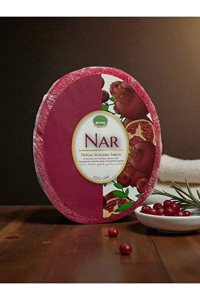 Doğal Narlı Süngerli Sabun Vücut Temizleme
