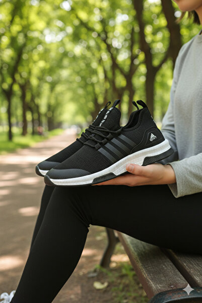 Zerenyus AWIX Ортопедичні унісекс дихаючі легкі кросівки для прогулянок - чорно-білі