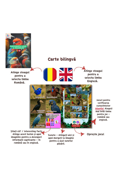 minibooks 7 Cărți cu sunete de a treia generație + Pix interactiv