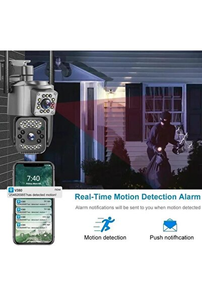 SILATECH SL14 WiFi Güvenlik Kamerası – Çift Yönlü Ses, Kişi Algılama, Yağmur & Kara Dayanıklı