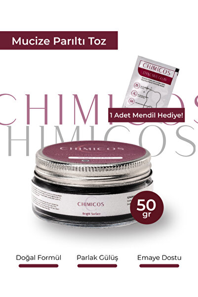 CHIMICOS Diş Beyazlatıcı Aktif Karbon Mucize Parıltı Toz 50 gr