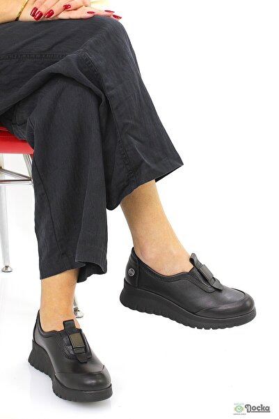 Mammamia Kadın Ortopedik Hakiki Deri Bağcıksız Ayakkabı M26/KA785