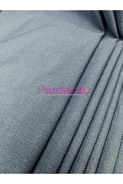 PERDECITY Naturel Keten Fon Perde Tek Kanat ( pilesiz ) Düz Dikim