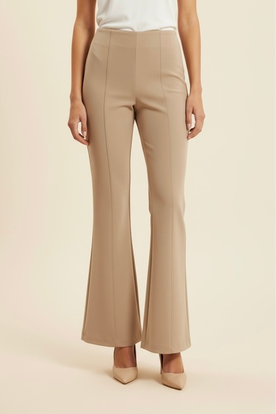 Store İspanyol Paça Beli Lastikli Likralı Pantolon