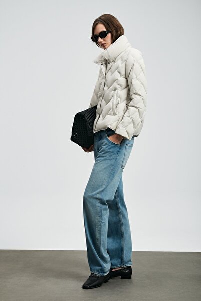 Lufian 122120043 Desert Goose down Women's Coat Ecru