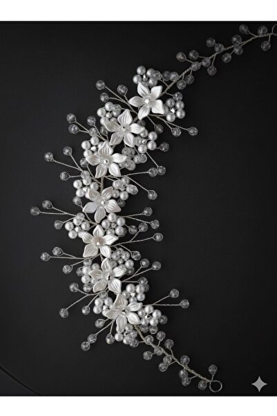 ASİMEL TASARIM Bridal Tiara Hair Accessory Wedding Henna Wedding Promise Engagement Graduation