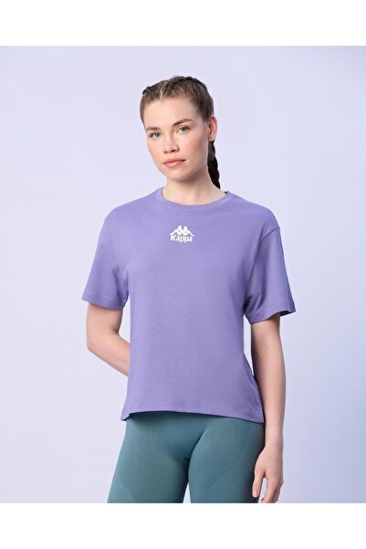 Kappa Lisa Kadın Lila Regular Fit Tişört