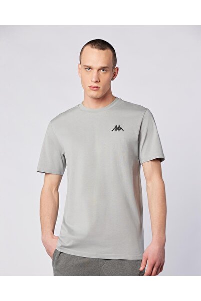 Kappa Sarey Tee Erkek Gri Regular Fit Tişört