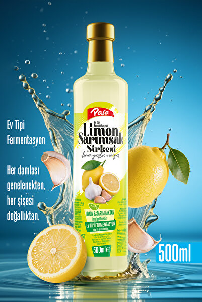 Paşa Kuruyemiş Limon Sarımsak Sirkesi 500 ml