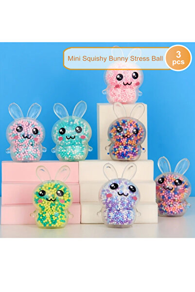Choice 3Pcs random 3PCS Squishy Bunny Stress Balls with Light Stress Relief T...