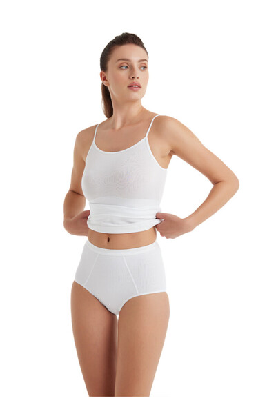 Blackspade White Women's Panty Corset - 1325 Model