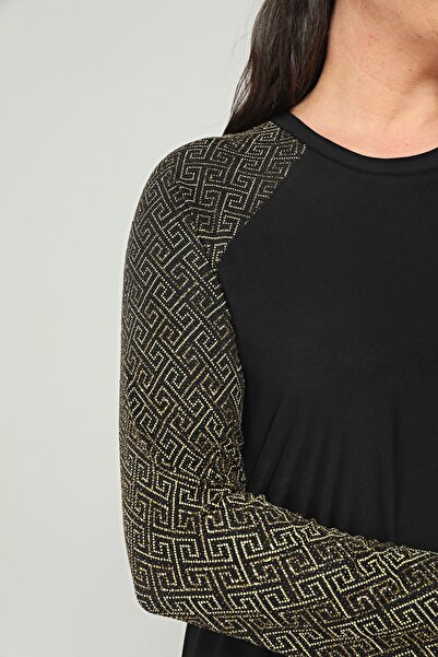 Asees Medium Size Sleeve Patterned Sandy Dress