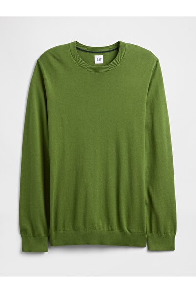 GAP Erkek Açık Yeşil Bisiklet Yaka Kazak