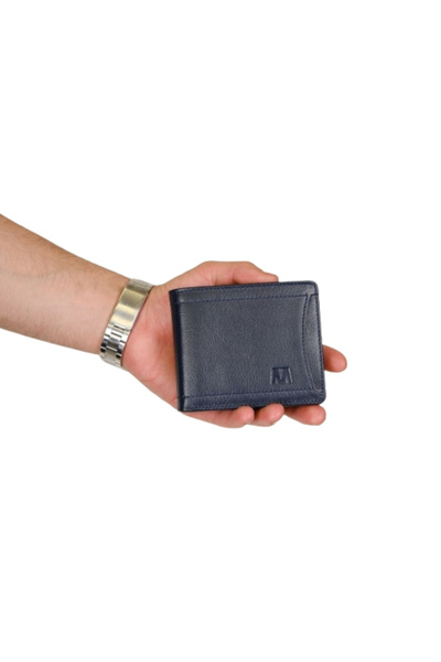 MFT Leather Design محفظة رجالية من الجلد الطبيعي من لندن