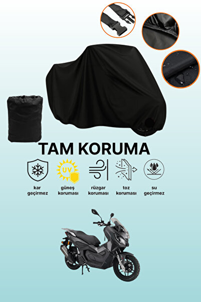 dokaca Black Rear Bag and Lock Incompatible Kanuni Seha 125 Compatible Motorc...