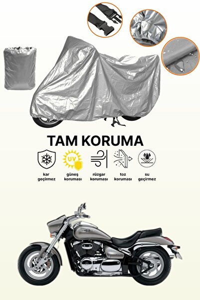 dokaca حقيبة خلفية رمادية اللون وقفل غير متوافقة مع سوزوكي VZ 800 Intruder M8...
