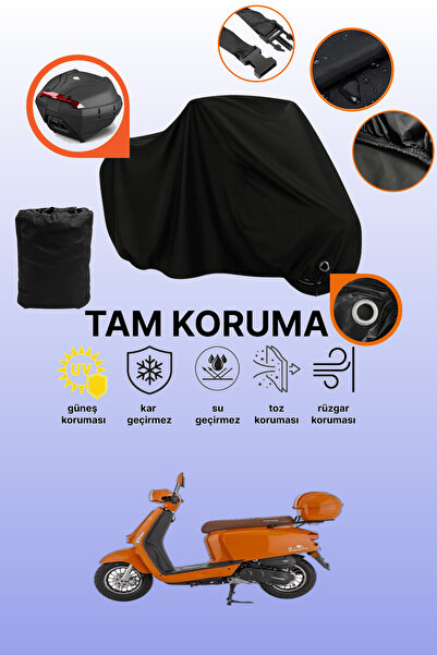 dokaca Black Lock and Tail Bag Compatible Mondial Virago 50 Compatible Motorc...