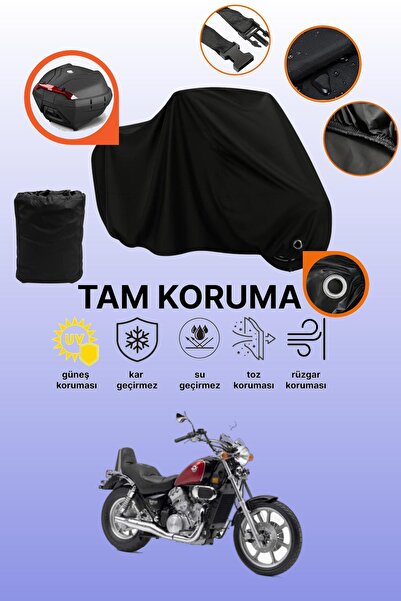 dokaca Black Lock and Tail Bag Compatible Kawasaki Vn 750 Vulcan Compatible M...
