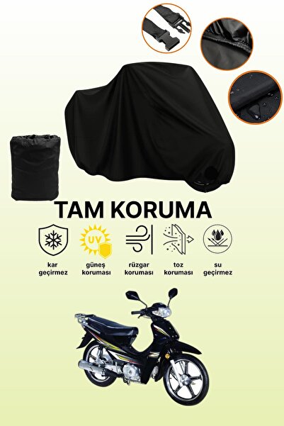 dokaca Black Bisan Motocup 100 Compatible Motorcycle Cover, Protective Cover,...