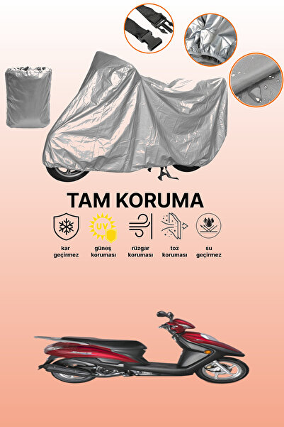 dokaca غطاء دراجة نارية متوافق مع هاوجو VH 125 باللون الرمادي، غطاء واقي، غطا...