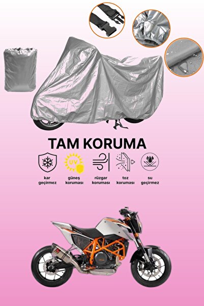 dokaca غطاء دراجة نارية رمادي اللون متوافق مع KTM 690 Duke R، غطاء واقي، غطاء...