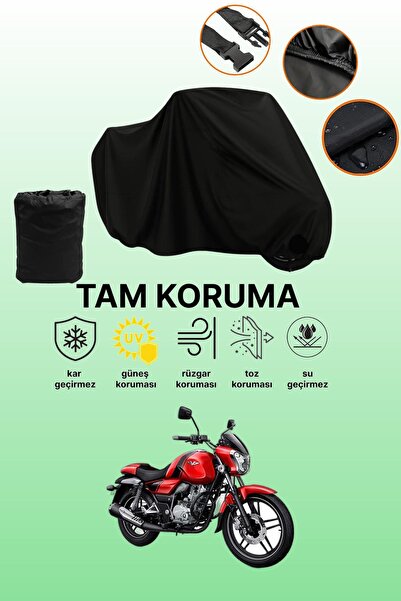 dokaca Black Bajaj V 15 Compatible Motorcycle Cover, Protective Cover, Motorc...
