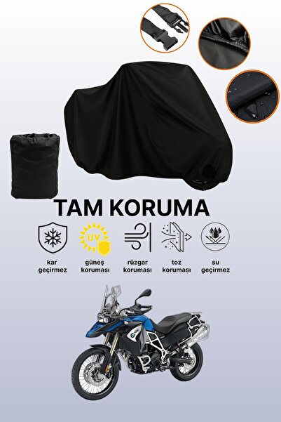 dokaca Black Bmw F 800 Gs Adventure Compatible Motorcycle Cover, Protective C...