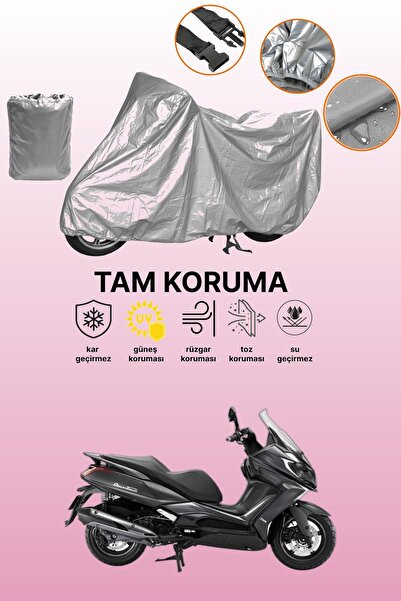 dokaca غطاء دراجة نارية رمادي اللون متوافق مع كيمكو داون تاون 350i ABS، غطاء ...