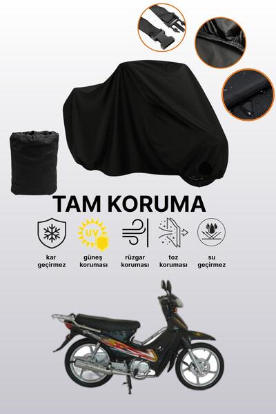 dokaca Black Mondial 100 Ukh Compatible Motorbike Tarpaulin, Protective Cover...
