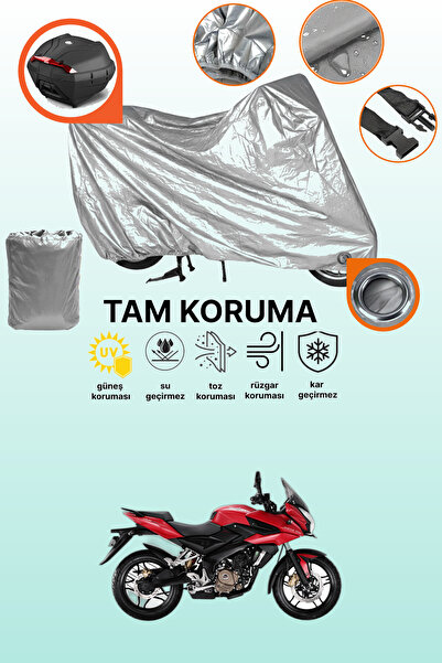dokaca Gray Lock and Tail Bag Compatible Bajaj Pulsar as 200 Compatible Motor...