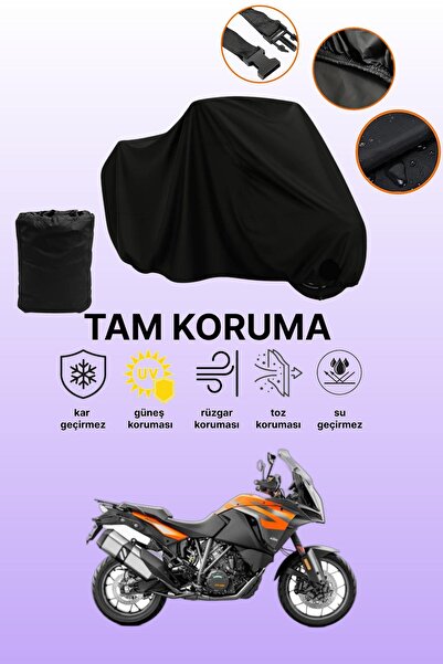 dokaca غطاء محرك متوافق مع KTM 1290 Super Adventure S باللون الأسود، غطاء واق...