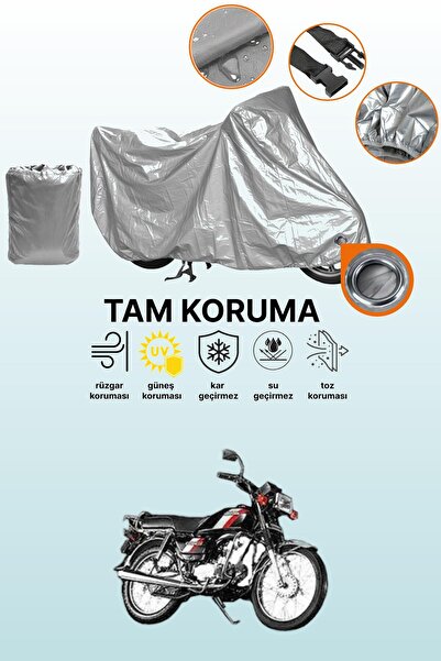 dokaca غطاء محرك متوافق مع هوندا هيرو 100، غطاء واقي متوافق مع اللون الرمادي