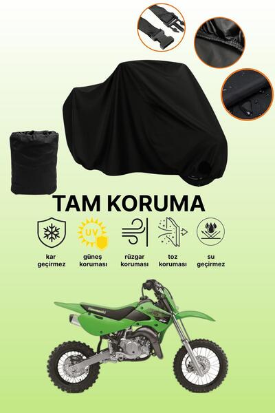 dokaca Black Kawasaki Kx 65 Compatible Motorbike Tarpaulin, Protective Cover,...